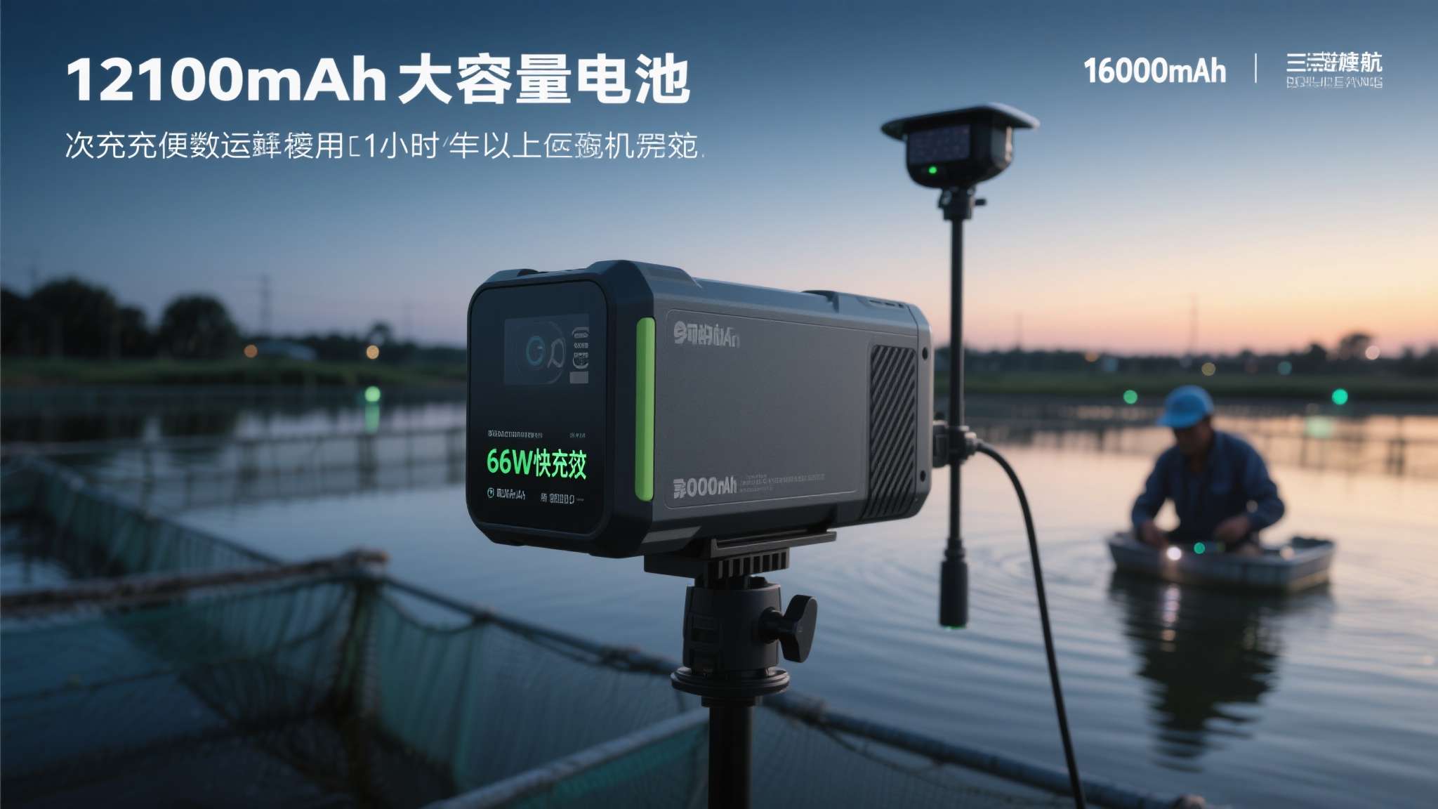 第三，续航能力满足全天候作业需求。&nbsp;内置12000mAh大容量电池，配合66W快